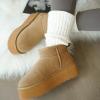 imageProject Cloud 100 Genuine Suede Leather Ankle Boots for Women  Fur Boots Memory Foam Insole Womens Boots  AntiSlip Mini Platform Boots  Lightweight Winter Boots for Women  Snow Boots HuggyChestnut