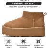 imageProject Cloud 100 Genuine Suede Leather Ankle Boots for Women  Fur Boots Memory Foam Insole Womens Boots  AntiSlip Mini Platform Boots  Lightweight Winter Boots for Women  Snow Boots HuggyChestnut