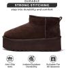 imageProject Cloud 100 Genuine Suede Leather Ankle Boots for Women  Fur Boots Memory Foam Insole Womens Boots  AntiSlip Mini Platform Boots  Lightweight Winter Boots for Women  Snow Boots HuggyBrown