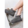 imageProject Cloud 100 Genuine Suede Leather Ankle Boots for Women  Fur Boots Memory Foam Insole Womens Boots  AntiSlip Mini Platform Boots  Lightweight Winter Boots for Women  Snow Boots HuggyGrey