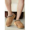 imageProject Cloud Australian Sheepskin Slippers  Memory Foam Mens Indoor ampamp Outdoor NonSlip Footwear Furry House Shoes for RelaxationChestnut