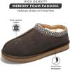 imageProject Cloud Australian Sheepskin Slippers  Memory Foam Mens Indoor ampamp Outdoor NonSlip Footwear Furry House Shoes for RelaxationChocolate