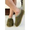 imageProject Cloud Australian Sheepskin Slippers  Memory Foam Mens Indoor ampamp Outdoor NonSlip Footwear Furry House Shoes for RelaxationOlive