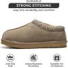 imageProject Cloud Australian Sheepskin Slippers  Memory Foam Mens Indoor ampamp Outdoor NonSlip Footwear Furry House Shoes for RelaxationTaupe