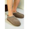 imageProject Cloud Australian Sheepskin Slippers  Memory Foam Mens Indoor ampamp Outdoor NonSlip Footwear Furry House Shoes for RelaxationTaupe