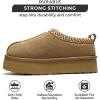 imageProject Cloud Platform Slippers for Women 100 Genuine Leather  Memory Foam Womens Slippers Nonslip Clogs for Women 2025 Fuzzy Slippers Women Footwear ampamp Platform Slippers SayreChestnut