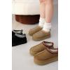 imageProject Cloud Platform Slippers for Women 100 Genuine Leather  Memory Foam Womens Slippers Nonslip Clogs for Women 2025 Fuzzy Slippers Women Footwear ampamp Platform Slippers SayreTan