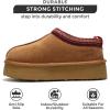 imageProject Cloud Platform Slippers for Women 100 Genuine Leather  Memory Foam Womens Slippers Nonslip Clogs for Women 2025 Fuzzy Slippers Women Footwear ampamp Platform Slippers SayreTan