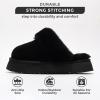 imageProject Cloud Slippers for Women  100 Genuine Suede Womens platform slippers for women  Memory Foam Clogs for Women  Mules for women 2025  Women Footwear Christmas Slippers VikiBlack