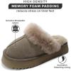 imageProject Cloud Slippers for Women  100 Genuine Suede Womens platform slippers for women  Memory Foam Clogs for Women  Mules for women 2025  Women Footwear Christmas Slippers VikiTaupe