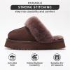 imageProject Cloud Slippers for Women  100 Genuine Suede Womens platform slippers for women  Memory Foam Clogs for Women  Mules for women 2025  Women Footwear Christmas Slippers VikiBrown