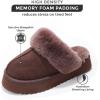 imageProject Cloud Slippers for Women  100 Genuine Suede Womens platform slippers for women  Memory Foam Clogs for Women  Mules for women 2025  Women Footwear Christmas Slippers VikiBrown