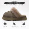 imageProject Cloud Slippers for Women  100 Genuine Suede Womens platform slippers for women  Memory Foam Clogs for Women  Mules for women 2025  Women Footwear Christmas Slippers VikiTaupe
