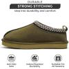 imageProject Cloud Slippers for Women Genuine Australian Sheepskin ampamp Real Shearling Fur Womens Slippers  Memory Foam Womens Slippers  Fuzzy Slippers Gifts for Women Footwear NeritaOlive