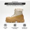 imageProject Cloud Snow Boots for Women Waterproof Genuine Leather 25quot Platform Wedge Womens Boots  Memory Foam Fur Boots Winters Boots for Women NonSlip Rain Boots Womens Snow Boots LydiaCamel
