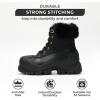 imageProject Cloud Snow Boots for Women Waterproof Genuine Leather 25quot Platform Wedge Womens Boots  Memory Foam Fur Boots Winters Boots for Women NonSlip Rain Boots Womens Snow Boots LydiaBlack