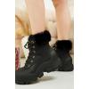 imageProject Cloud Snow Boots for Women Waterproof Genuine Leather 25quot Platform Wedge Womens Boots  Memory Foam Fur Boots Winters Boots for Women NonSlip Rain Boots Womens Snow Boots LydiaBlack