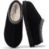 imageProject Cloud Australian Sheepskin Slippers  Memory Foam Mens Indoor ampamp Outdoor NonSlip Footwear Furry House Shoes for RelaxationBlack