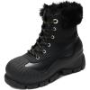 imageProject Cloud Snow Boots for Women Waterproof Genuine Leather 25quot Platform Wedge Womens Boots  Memory Foam Fur Boots Winters Boots for Women NonSlip Rain Boots Womens Snow Boots LydiaBlack