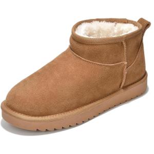 imageProject Cloud 100 Genuine Suede Ankle Boots for Women  Water Resistant Winter Boots for Women  Memory Foam Insole Trending Shoes for Women  Comfortable Womens Ankle Boots HippyChestnut
