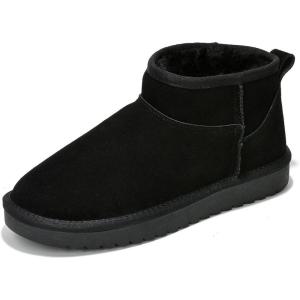 imageProject Cloud 100 Genuine Suede Ankle Boots for Women  Water Resistant Winter Boots for Women  Memory Foam Insole Trending Shoes for Women  Comfortable Womens Ankle Boots HippyBlack