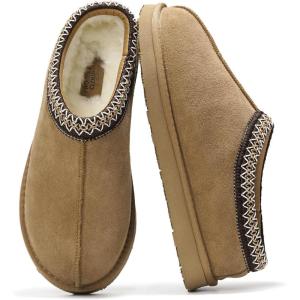 imageProject Cloud Australian Sheepskin Slippers  Memory Foam Mens Indoor ampamp Outdoor NonSlip Footwear Furry House Shoes for RelaxationChestnut