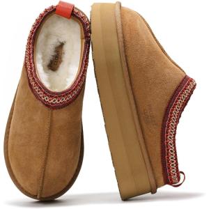imageProject Cloud Platform Slippers for Women 100 Genuine Leather  Memory Foam Womens Slippers Nonslip Clogs for Women 2025 Fuzzy Slippers Women Footwear ampamp Platform Slippers SayreTan