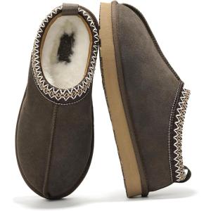 imageProject Cloud Slippers for Women Genuine Australian Sheepskin ampamp Real Shearling Fur Womens Slippers  Memory Foam Womens Slippers  Fuzzy Slippers Gifts for Women Footwear NeritaChocolate
