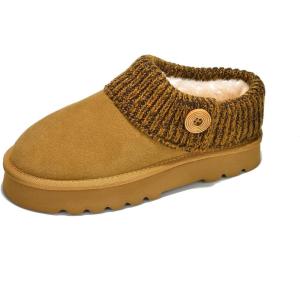 imageProject Cloud Womens Slippers  Memory Foam Women House Shoes ampamp Fuzzy Slippers  Fur Lining House Slippers for Women Nonslip Women Footwear Cozy Womens Shoes  Fall Shoes AspenedChestnut