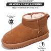 imageProject Cloud Genuine Leather Girls Boots  Winter Boots ampamp Fall Shoes  Memory Foam Mini Fall Boots Girls Fashion Fur Boots  NonSlip Girls Ankle Boots  Kids Boots for GirlsChestnut