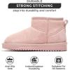 imageProject Cloud Genuine Leather Girls Boots  Winter Boots ampamp Fall Shoes  Memory Foam Mini Fall Boots Girls Fashion Fur Boots  NonSlip Girls Ankle Boots  Kids Boots for GirlsPink