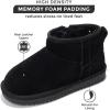 imageProject Cloud Genuine Leather Girls Boots  Winter Boots ampamp Fall Shoes  Memory Foam Mini Fall Boots Girls Fashion Fur Boots  NonSlip Girls Ankle Boots  Kids Boots for GirlsBlack