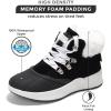 imageProject Cloud Waterproof Snow Boots for Women  Memory Foam Insole NonSlip Womens Snow Boots ampamp Winter Shoes with Shoe Lace  Lightweight Indoor Outdoor ShoesBlackhiker Upper