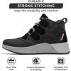 imageProject Cloud Waterproof Snow Boots for Women  Memory Foam Insole NonSlip Womens Snow Boots ampamp Winter Shoes with Shoe Lace  Lightweight Indoor Outdoor ShoesBlacksport Upper