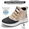 imageProject Cloud Waterproof Snow Boots for Women  Memory Foam Insole NonSlip Womens Snow Boots ampamp Winter Shoes with Shoe Lace  Lightweight Indoor Outdoor ShoesBeigesport Upper