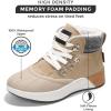 imageProject Cloud Waterproof Snow Boots for Women  Memory Foam Insole NonSlip Womens Snow Boots ampamp Winter Shoes with Shoe Lace  Lightweight Indoor Outdoor ShoesTaupehiker Upper