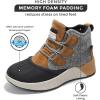 imageProject Cloud Waterproof Snow Boots for Women  Memory Foam Insole NonSlip Womens Snow Boots ampamp Winter Shoes with Shoe Lace  Lightweight Indoor Outdoor ShoesGreysport Upper