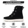 imageProject Cloud Womens Snow Boots  Genuine Suede Waterproof Memory Foam Insole and NonSlip Winter Snow Boots For Women Footwear  Outdoor Shoes LeonoraBlack