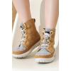 imageProject Cloud Womens Snow Boots  Genuine Suede Waterproof Memory Foam Insole and NonSlip Winter Snow Boots For Women Footwear  Outdoor Shoes LeonoraCamel