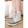 imageProject Cloud Womens Snow Boots  Genuine Suede Waterproof Memory Foam Insole and NonSlip Winter Snow Boots For Women Footwear  Outdoor Shoes LeonoraGrey