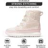 imageProject Cloud Womens Snow Boots  Genuine Suede Waterproof Memory Foam Insole and NonSlip Winter Snow Boots For Women Footwear  Outdoor Shoes LeonoraPink