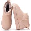 imageProject Cloud Genuine Leather Girls Boots  Winter Boots ampamp Fall Shoes  Memory Foam Mini Fall Boots Girls Fashion Fur Boots  NonSlip Girls Ankle Boots  Kids Boots for GirlsPink