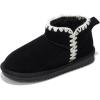imageProject Cloud Genuine Leather Girls Boots  Winter Boots ampamp Fall Shoes  Memory Foam Mini Fall Boots Girls Fashion Fur Boots  NonSlip Girls Ankle Boots  Kids Boots for GirlsBlack Stitch