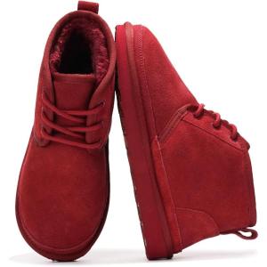 imageProject Cloud Ankle Boots for Women  100 Genuine Suede Womens Boots  Memory Foam Womens Booties  NonSlip Snow boots for women  Mini boots Womens Winter Boots Shoes for Women 2025 JuleeRed