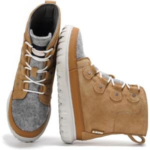 imageProject Cloud Womens Snow Boots  Genuine Suede Waterproof Memory Foam Insole and NonSlip Winter Snow Boots For Women Footwear  Outdoor Shoes LeonoraCamel
