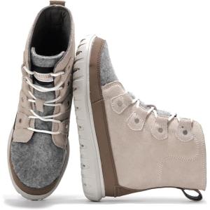 imageProject Cloud Womens Snow Boots  Genuine Suede Waterproof Memory Foam Insole and NonSlip Winter Snow Boots For Women Footwear  Outdoor Shoes LeonoraGrey