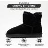 imageProject Cloud 100 Genuine Suede Boots for Women  Fur Lined Ankle Boots for Women  Comfortable Booties for Women Memory Foam Womens Boots Fur Snow Boots for Women TimmyBlack