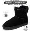 imageProject Cloud 100 Genuine Suede Boots for Women  Fur Lined Ankle Boots for Women  Comfortable Booties for Women Memory Foam Womens Boots Fur Snow Boots for Women TimmyBlack