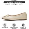 imageProject Cloud Ballet Flats Shoes for Women Casual Womens Shoes Dressy wMemory Foam Insole for Mom Flats for Women Footwear Womens Dresses Shoes EllisonNude