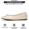 imageProject Cloud Ballet Flats Shoes for Women Casual Womens Shoes Dressy wMemory Foam Insole for Mom Flats for Women Footwear Womens Dresses Shoes EllisonBone Patent